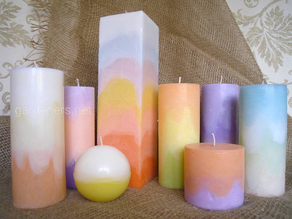 Разноцветные свечи