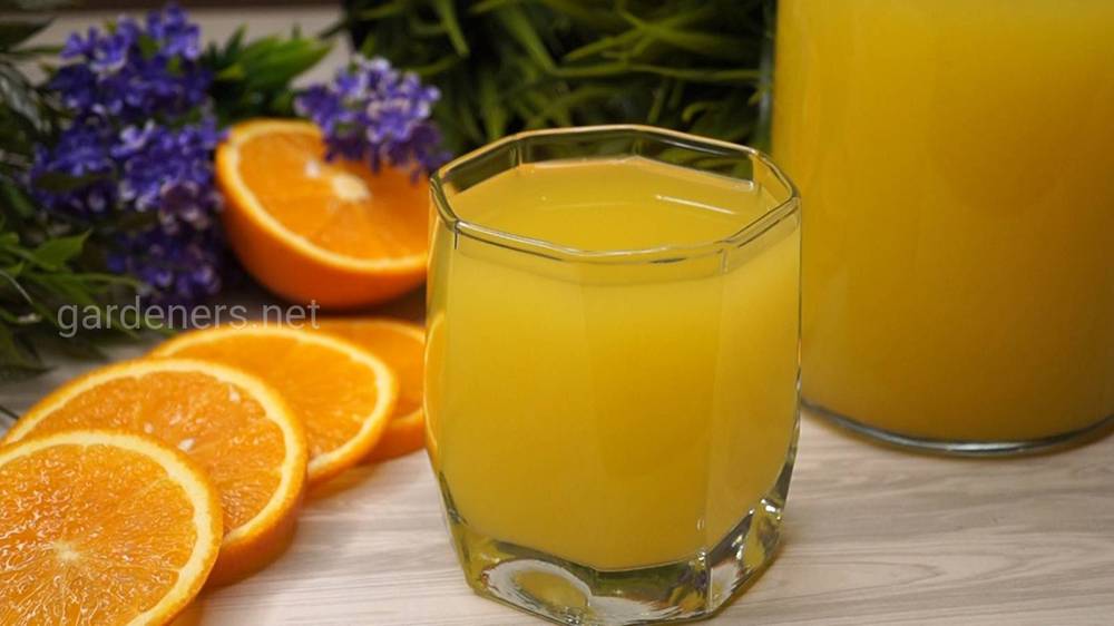 Холодный напиток из апельсина