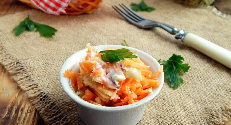 Рецепт салату з моркви та сиру
