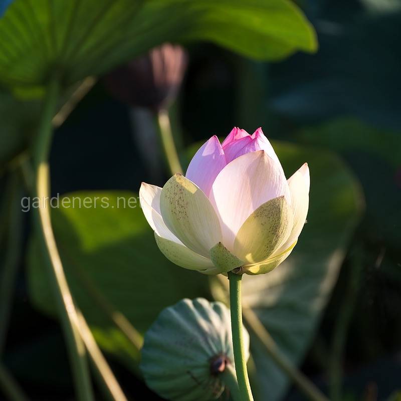 Лотос - идеальный цветок для подвесных горшков