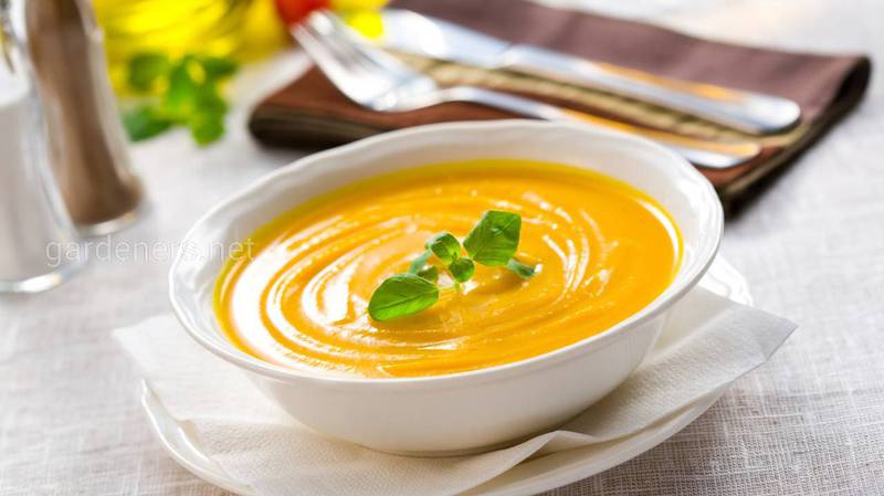 Рецепт полезного тыквенного крем супа 