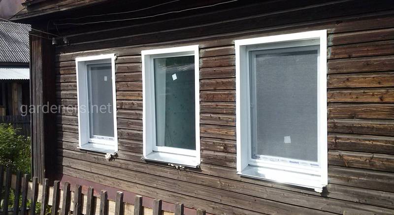 Как установить пластиковые окна в деревянном доме
