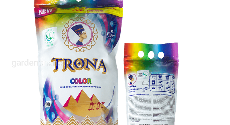 Порошок стиральный бесфосфатный «TRONA color», 0,5 кг