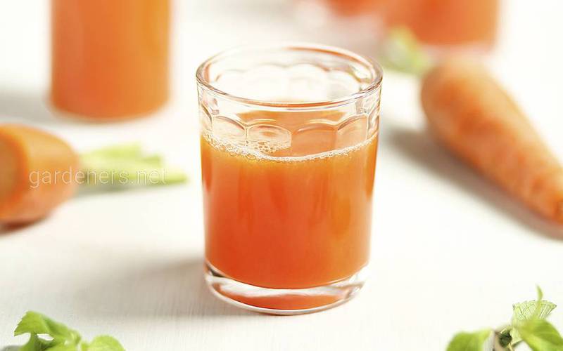 Маска зі свіжого морквяного соку для засмаги
