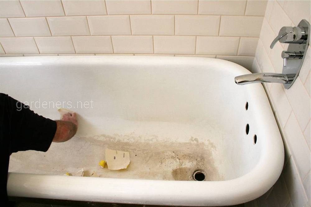 Реставрація емалі на ванні
