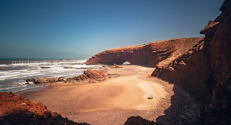 Марокканские сказки... Пляж Легзира и его каменные(ая) арки(а)!
